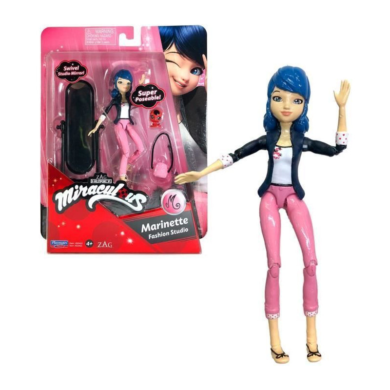 BANDAI Miraculous Ladybug - Mini-poupee 12 cm : Marinette