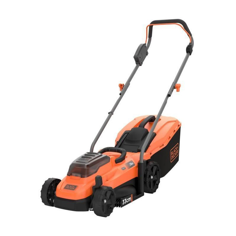 BLACK + DECKER Tondeuse 33cm sans fil LITHIUM 18V - 2,5Ah - BCMW3318N-XJ sans batterie