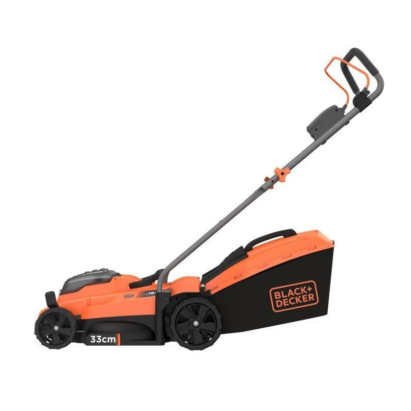 BLACK + DECKER Tondeuse 33cm sans fil LITHIUM 18V - 2,5Ah - BCMW3318N-XJ sans batterie