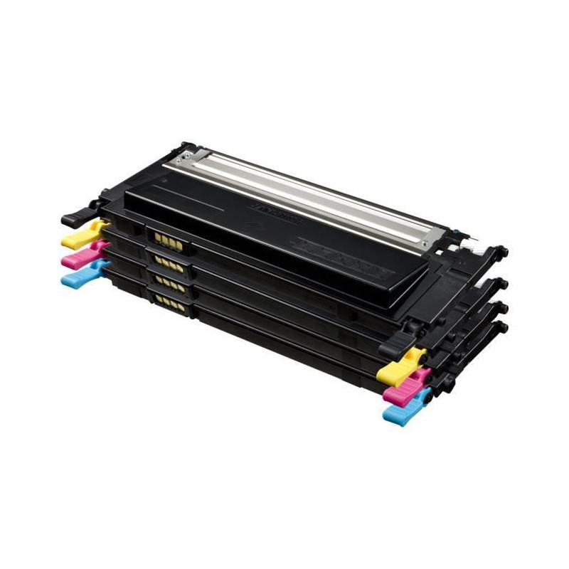 Pack de 4 cartouches de toner cyan, jaune, magenta, noir Samsung CLT-P4072C SU382A pour CLP-320/SS060A/CLX-3185 Series