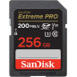 Carte mémoire SD SanDisk Extreme Pro SDXC UHS I U3 Class10 256 Go