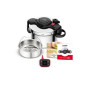 Autocuiseur Seb P4900750 Cocotte minute® Clipso Now+ avec Minuteur intelligent 6L Inox