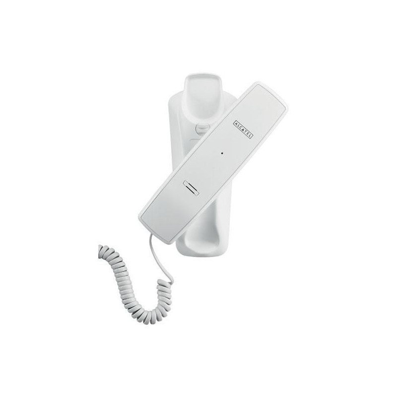 Original Lite 2 – Téléphone fixe filaire, signal lumineux, mémoires  indirectes, Blanc