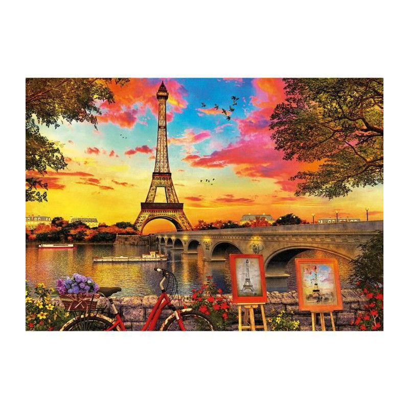 EDUCA Puzzle 3000 Coucher De Soleil A Paris