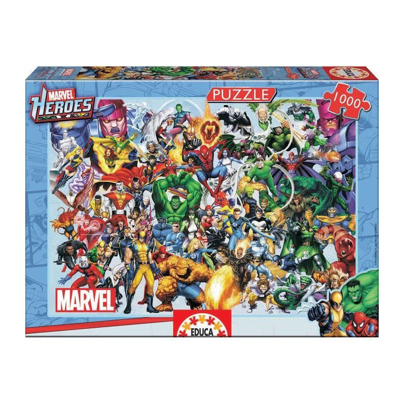 MARVEL Puzzle 1000 Pieces - Collage Des Heros Marvel