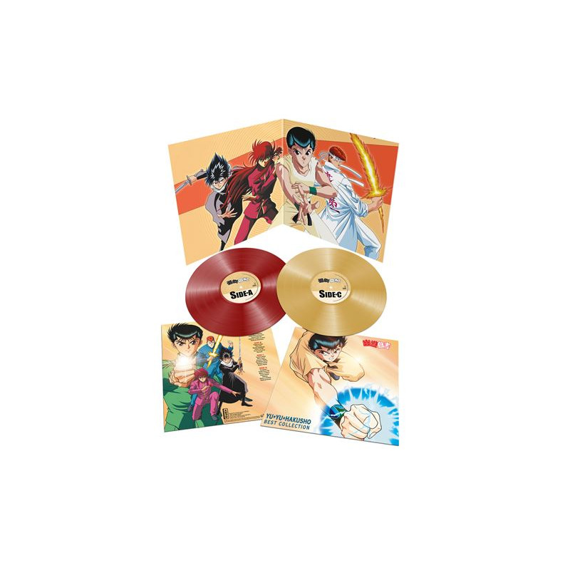 YuYu Hakusho Best Collection Édition Limitée Exclusivité Fnac Vinyle Rouge et Or