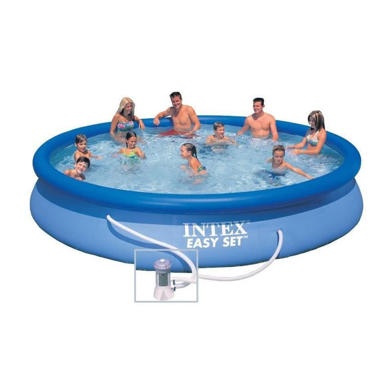 INTEX Kit piscine ronde autoportee Easy Set - 457,2 x 83,82 cm