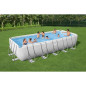 Piscine hors sol Power Steel 640 x 274 x 132 cm, filtre a cartouche, echele, bache, diffuseur Chemconnect