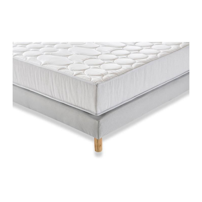 Ensemble 140x190 matelas latex ferme et son sommier tapissier - Matelas No  Stress