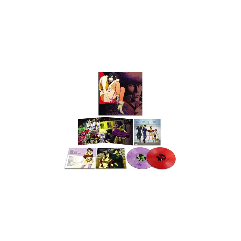 Cowboy Bebop Vinyle Violet et Rouge Marbré