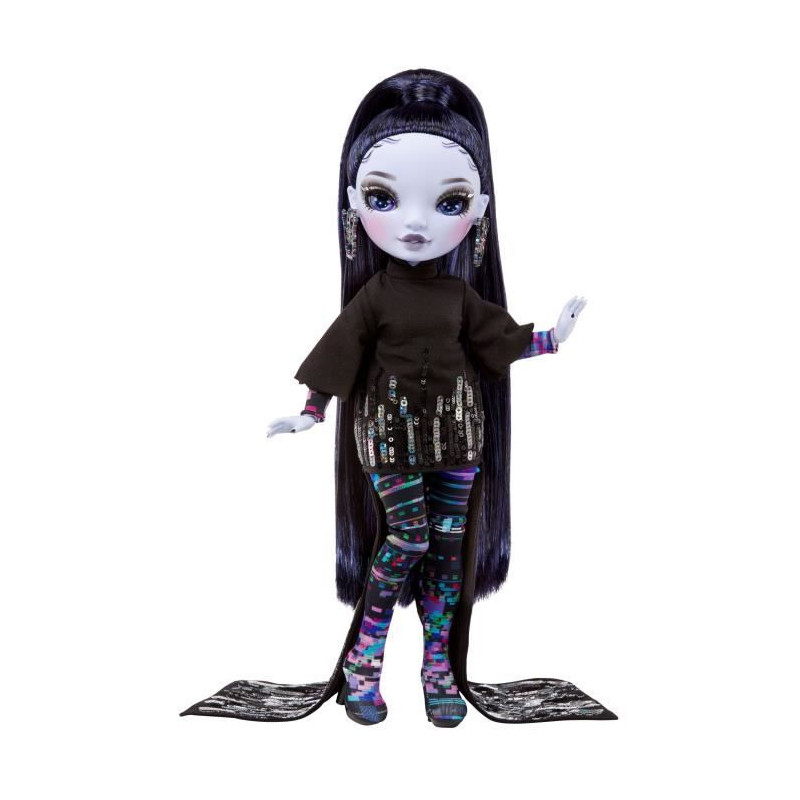 Rainbow High - Shadow High Fashion Doll - Reina Glitch Crowne (Midnight) Série 2