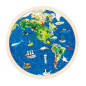 GOKI Double-sided wooden puzzle-globe, 57st.