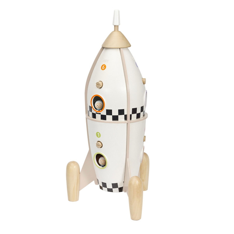 Classic World Wooden Construction Rocket, 51 pcs.