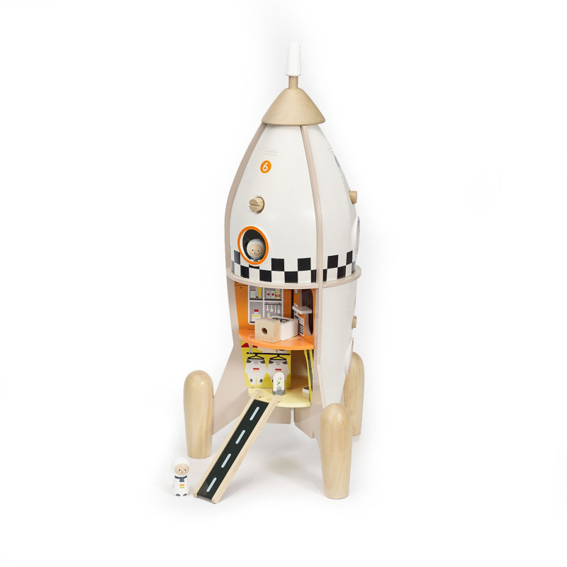 Classic World Wooden Construction Rocket, 51 pcs.