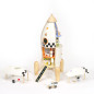 Classic World Wooden Construction Rocket, 51 pcs.