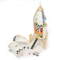 Classic World Wooden Construction Rocket, 51 pcs.