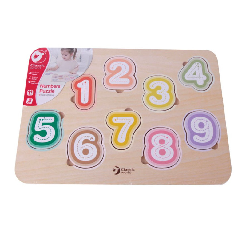 Classic World Wooden Puzzle Figures, 11pcs.