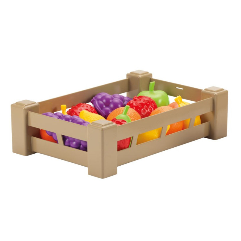 Ecoiffier - Cagette fruits et légumes assortis 26 cm