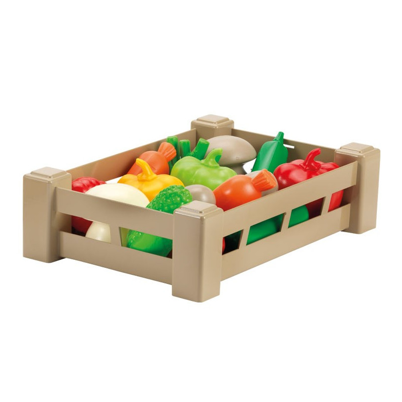 Ecoiffier - Cagette fruits et légumes assortis 26 cm