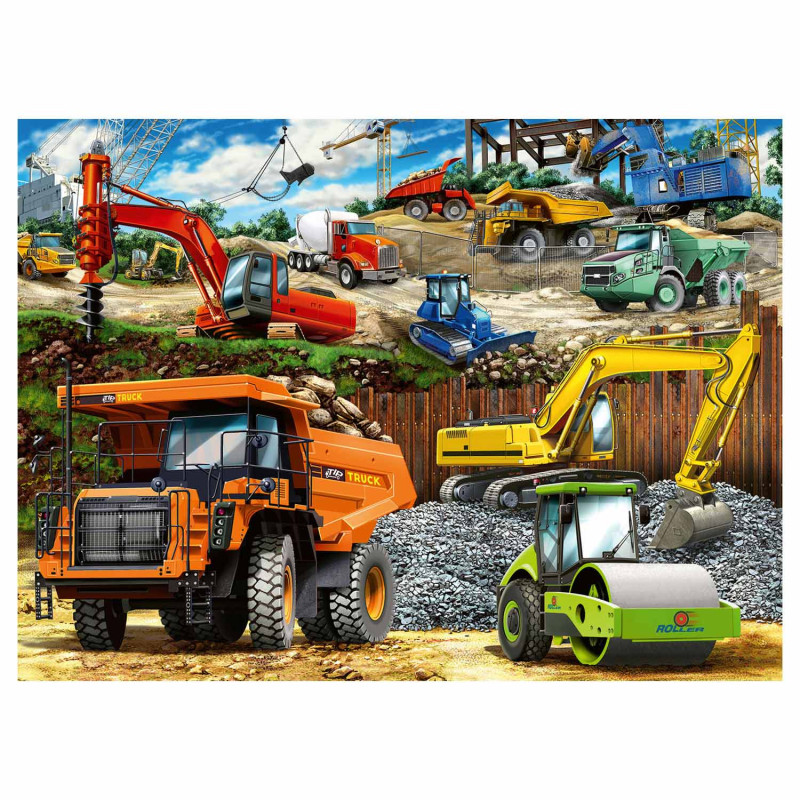 RAVENSBURGER Construction vehicles, 100pcs. XXL