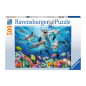 RAVENSBURGER Dolphins in the coral reef, 500st.