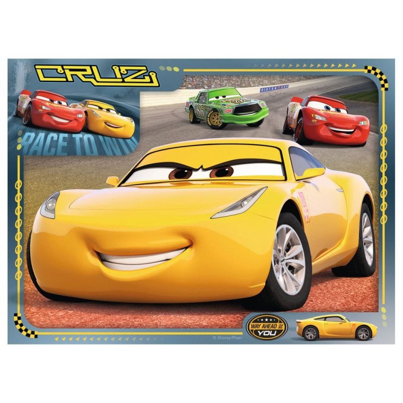 RAVENSBURGER Disney Cars 3 Puzzle, 4in1