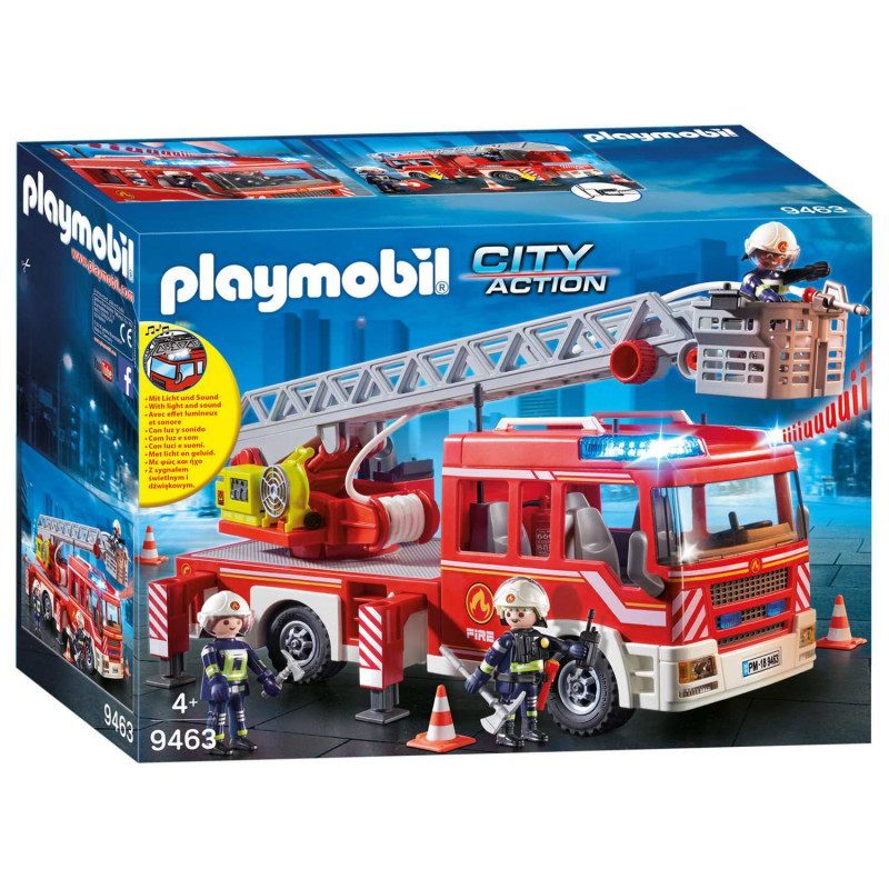 Playmobil City Action 9463 Camion de pompiers avec échelle pivotante