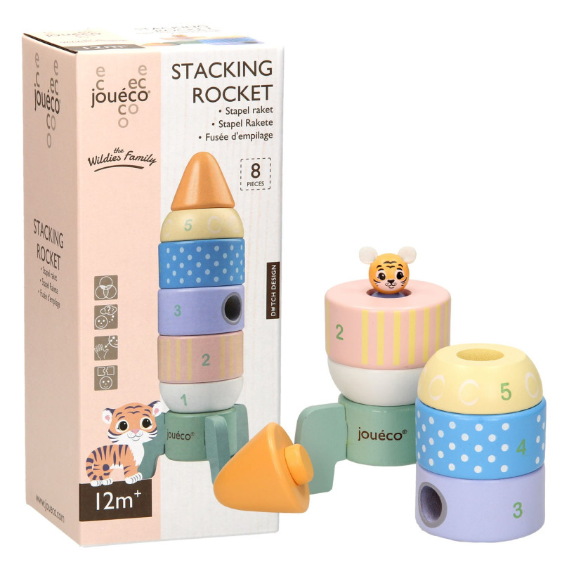 JOUéCO Joueco Wooden Stack Rocket