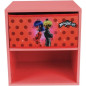 Fun house miraculous ladybug chevet avec tiroir h.36 x l.33 x p. 30 cm