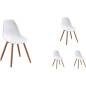 Lot de 4 chaises de jardin PP - 50 x 55 x 85,5 cm