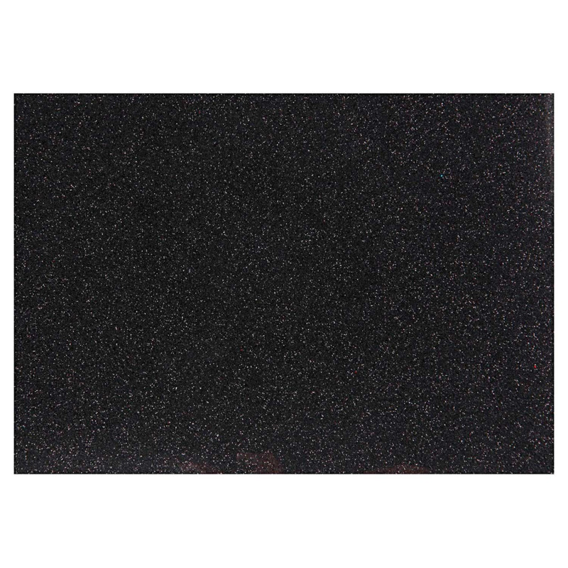 CREATIV COMPANY Iron-on Foil Glitter Black, A5