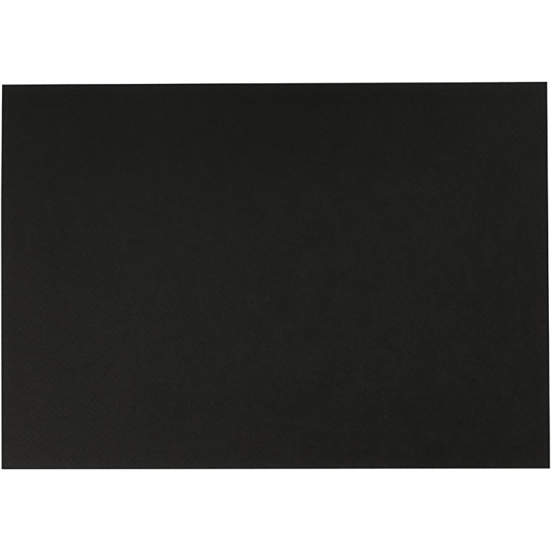 Creativ Company - Watercolor paper Black A4 300gr, 10 Sheets 22110