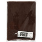 Creativ Company - Hobby Felt Brown A4, 10 Sheets 45518