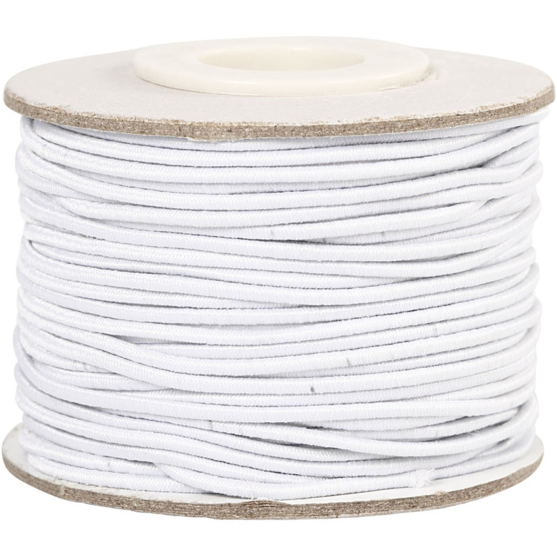 Creativ Company - Elastic Thickness 1mm White, 25m 41030