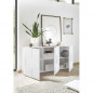 Buffet 3 Portes - Blanc Laque brillant - L181xP42xH84 cm - MILANO