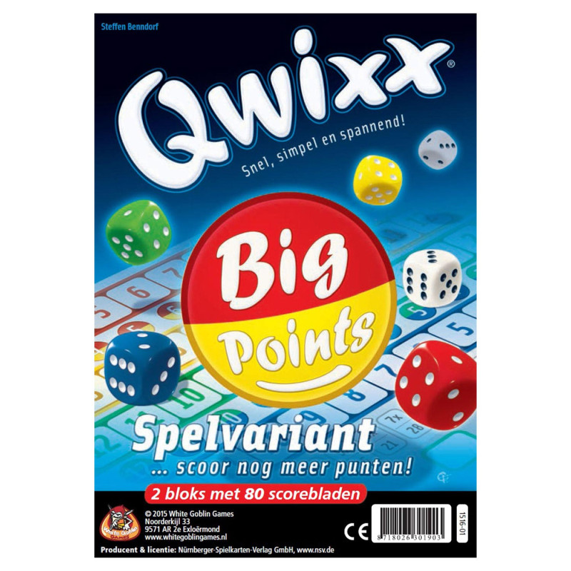 White Goblin Games - Qwixx Expansion - Big Points