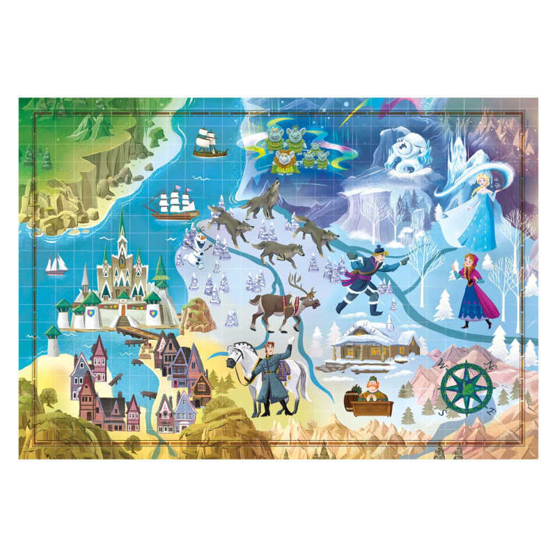 Clementoni Puzzle Disney La reine des neiges 1000 pièces