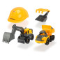 Dickie Volvo Construction Work Vehicles with Helmet 203729013