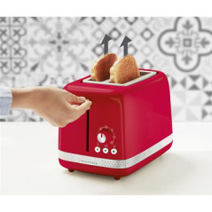 Moulinex TOASTER  SOLEIL 850W 2 TRANCHES RETRO ROUGE MOULINEX - LT300510