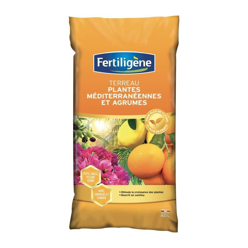 FERTILIGENE Terreau Plantes Mediterraneennes - 40 L