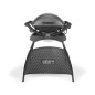 Barbecue électrique WEBER Q2400 avec stand - Grille acier 55x39 cm - Couvercle avec réflecteur de chaleur - Gris