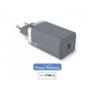 Chargeur maison Force Power 20W compatible Power Delivery Gris Anthracite + Câble renforcé USB