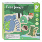 Classic World Threading Puzzle Jungle, 10 pcs. 20115