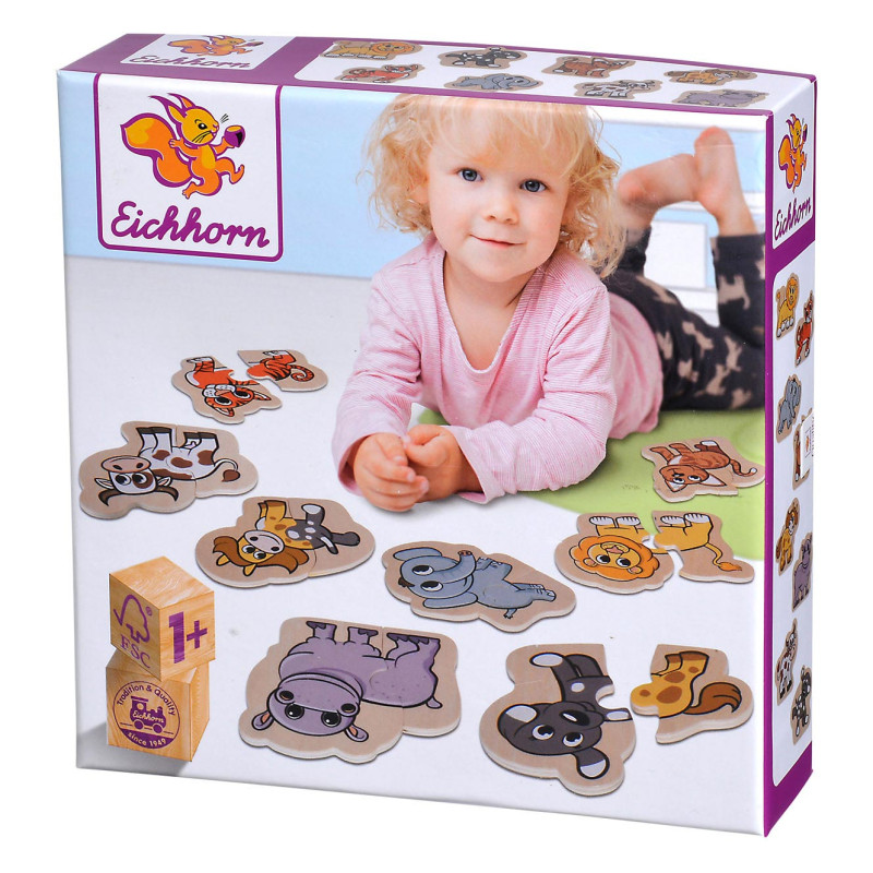 Eichhorn Wooden Animal Puzzle, 16pcs. 100005206