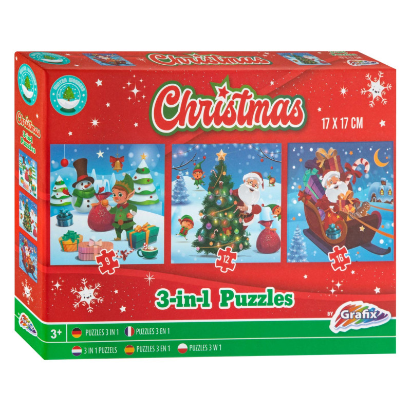 Grafix - Christmas 3-in-1 Puzzle 800025