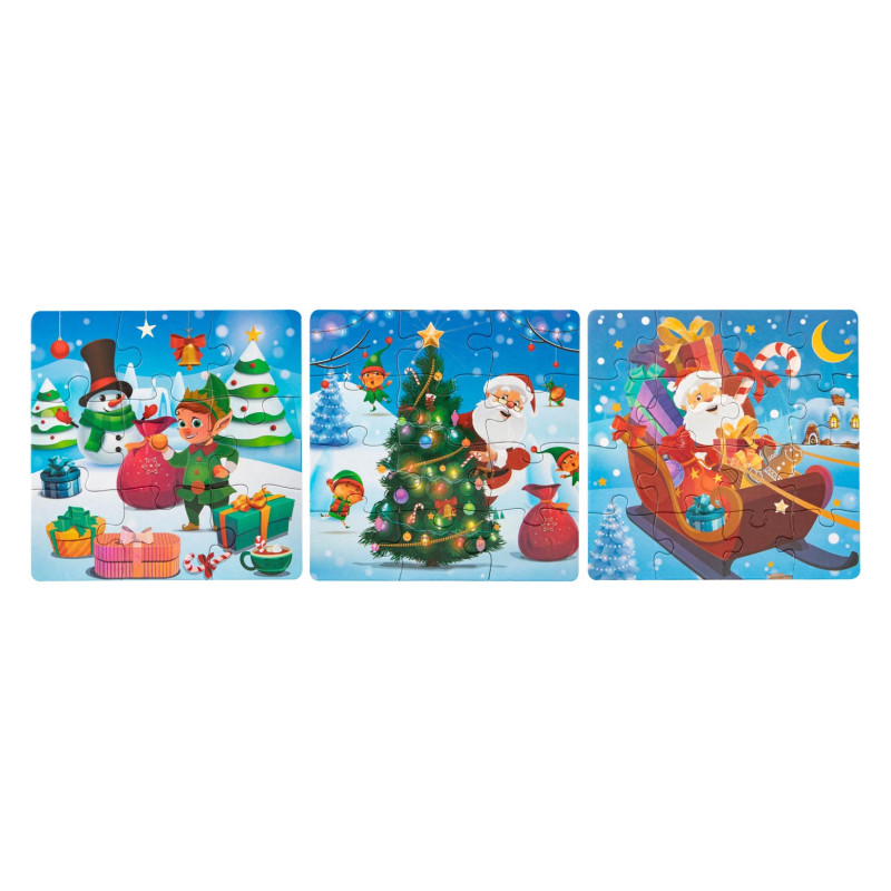 Grafix - Christmas 3-in-1 Puzzle 800025