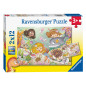 Ravensburger Puzzle Little Fairies and Mermaids, 2x12st. 56637