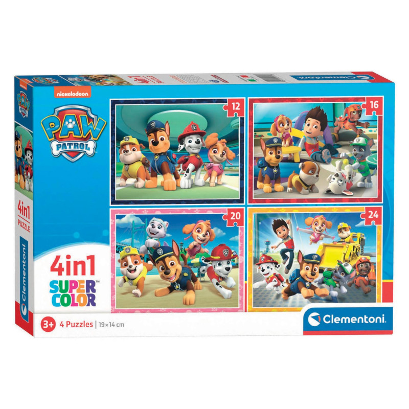 Clementoni Puzzles PAW Patrol, 4in1 21513