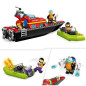 LEGO® City 60373 Le bateau de sauvetage des pompiers