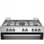 Cuisiniere LA GERMANIA - sel9mx - 5 feux gaz - four électrique - multifonction - Inox